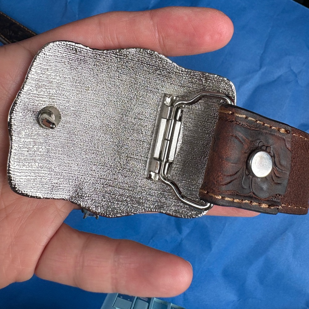 Cody James sz 28 kids Silver and Gold Western Belt Buckle - Picture 4 of 14